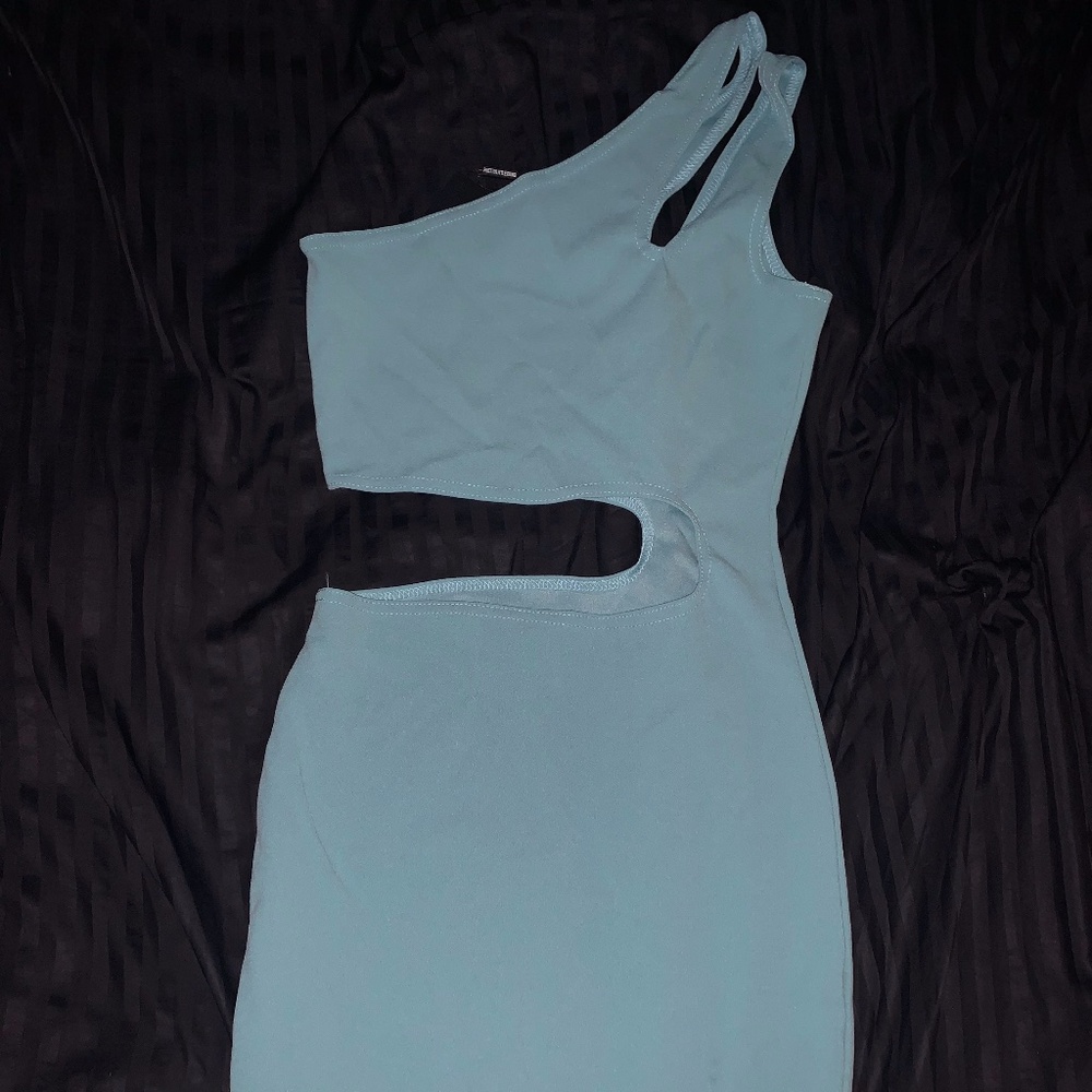 One Shoulder Cut Out Bodycon Dress